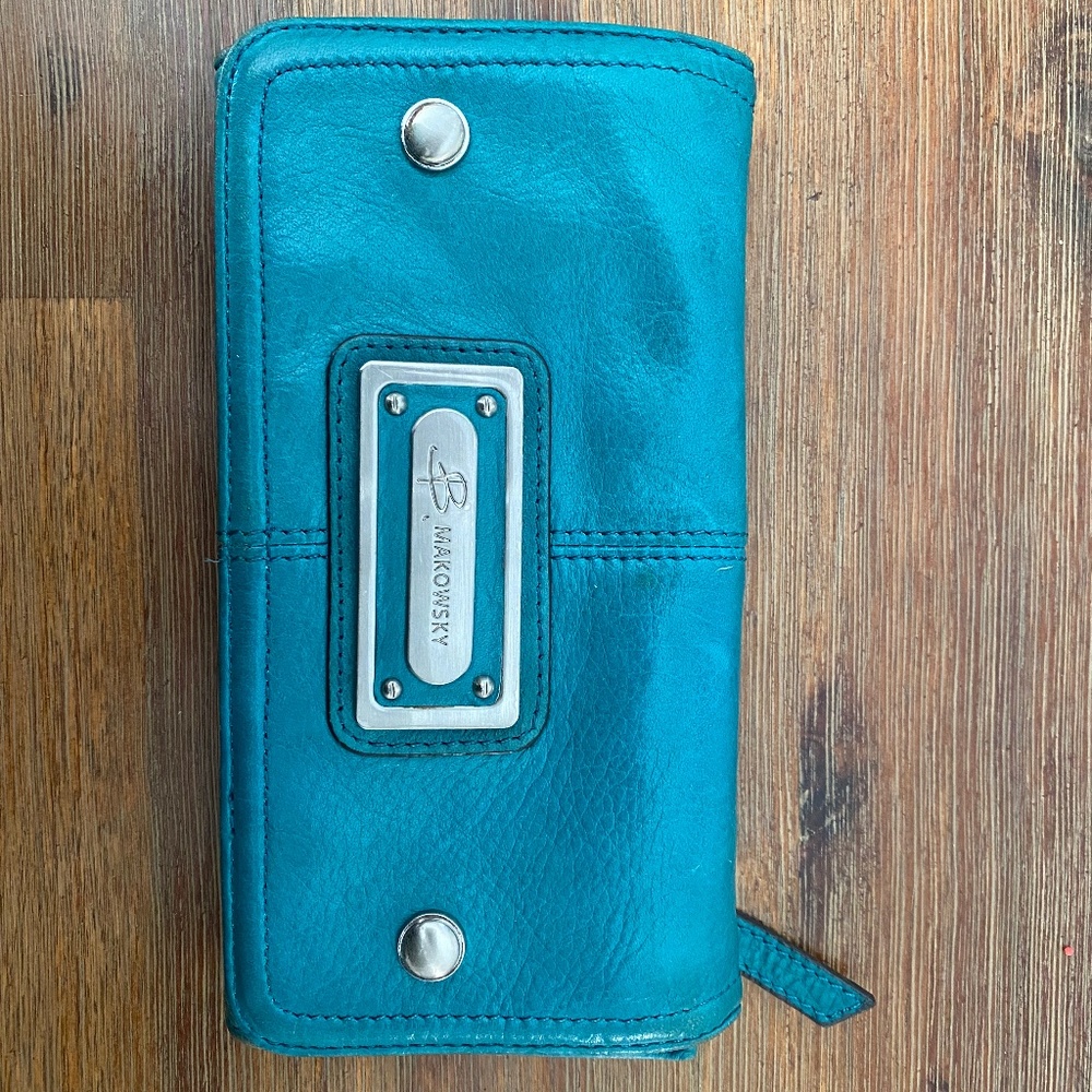 B. Makowsky Leather Wallet